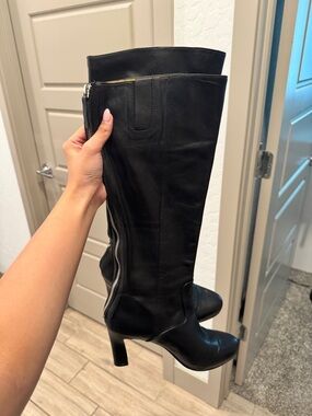 Vintage kitten heel knee high boots